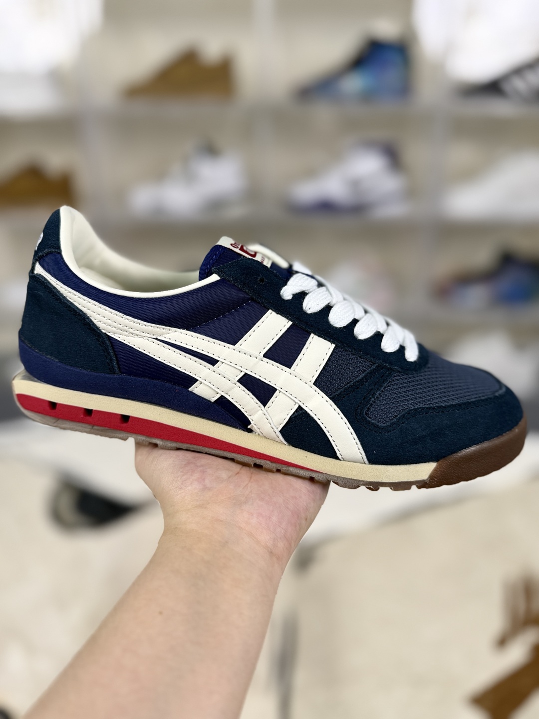 Onitsuka Tiger Ultimate 81 NM Retro Running Shoes - Blue/Red/White 2 cmp i1755021834068 6128 0 0
