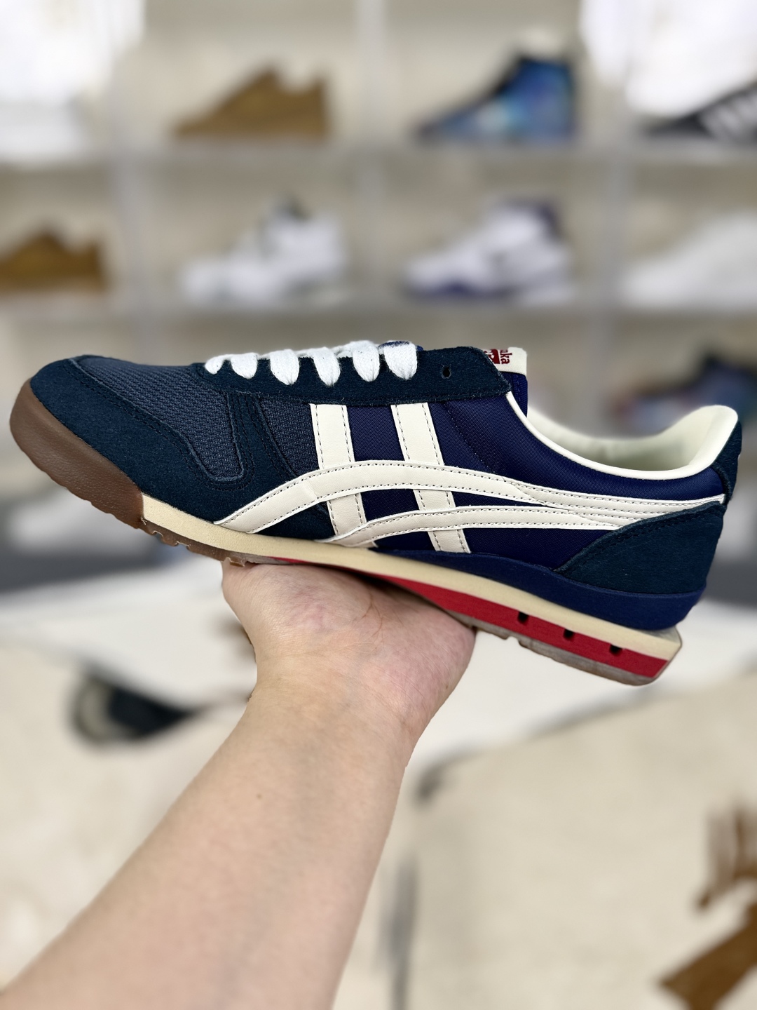 Onitsuka Tiger Ultimate 81 NM Retro Running Shoes - Blue/Red/White 3 cmp i1755021847665 6598 0 1