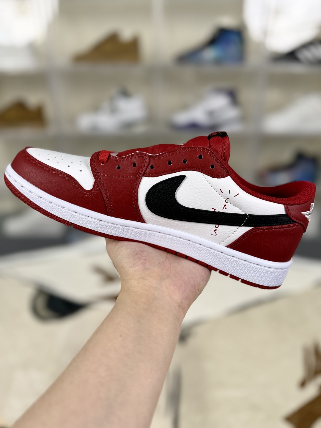 Travis Scott x Air Jordan 1 Low 'Reverse Mocha' Red White Black Sneakers 2 cmp i1755107348552 4069 0 1