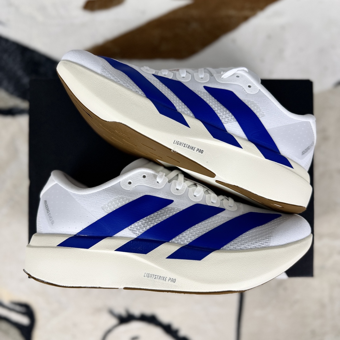 Adidas Adizero Evo SL Running Shoes - White/Blue, Lightweight & Comfortable 9 cmp i1755280862685 3020 0 7
