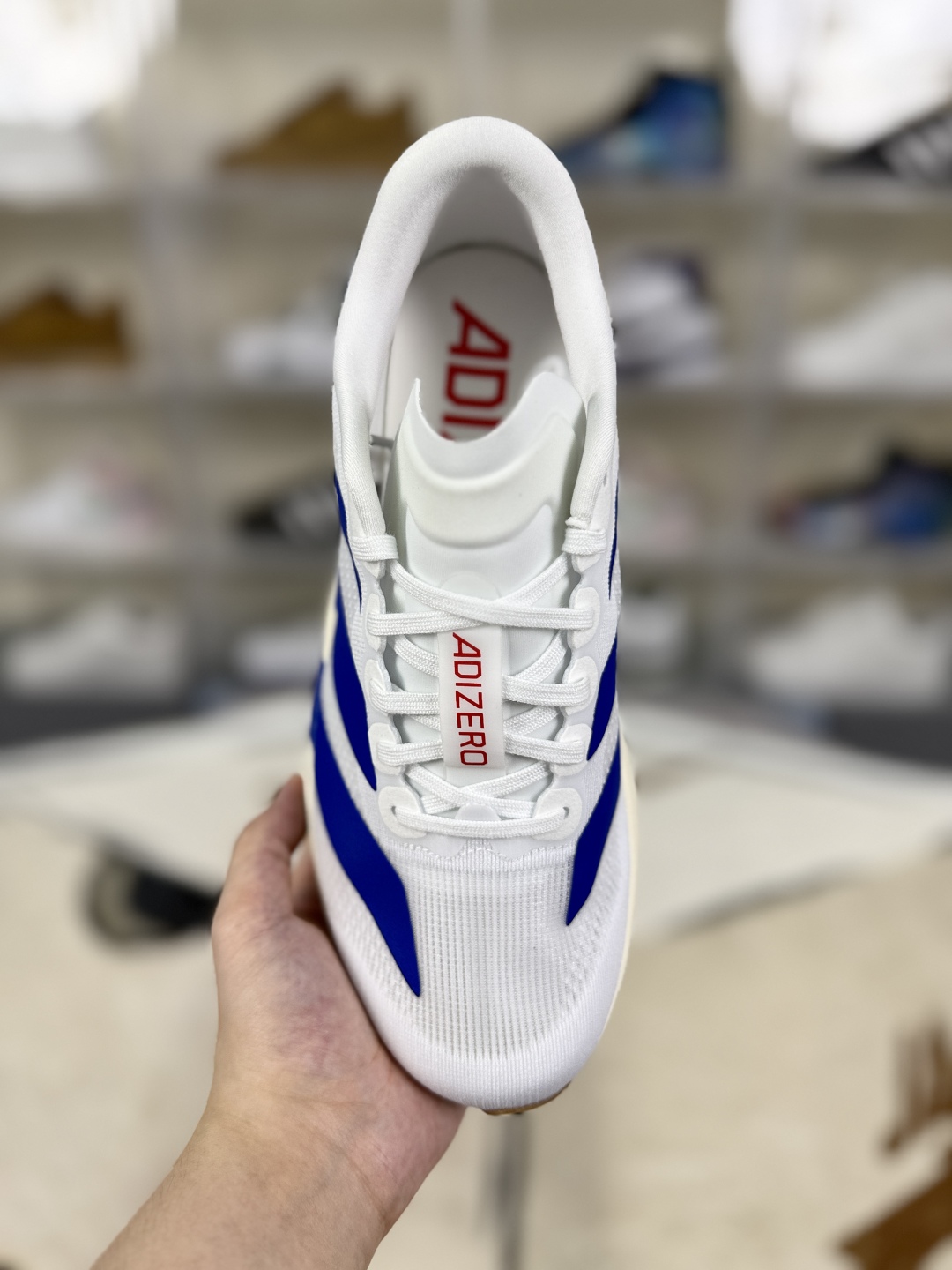 Adidas Adizero Evo SL Running Shoes - White/Blue, Lightweight & Comfortable 5 cmp i1755280862707 6710 0 3