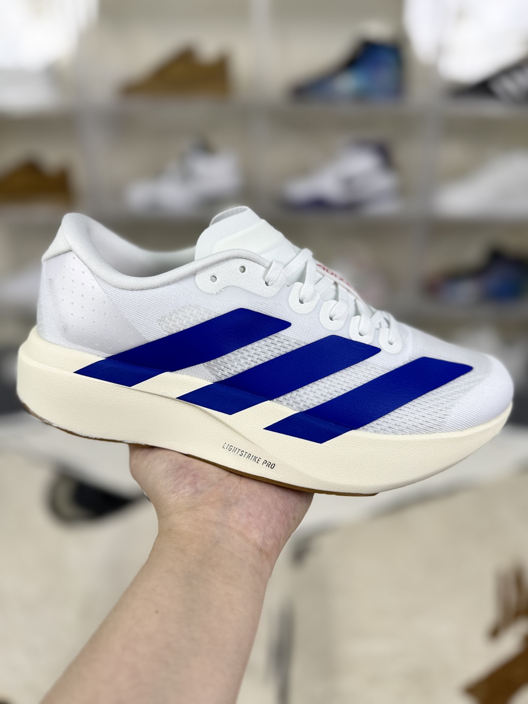 Adidas Adizero Evo SL Running Shoes - White/Blue, Lightweight & Comfortable 2 cmp i1755280862714 9718 0 0