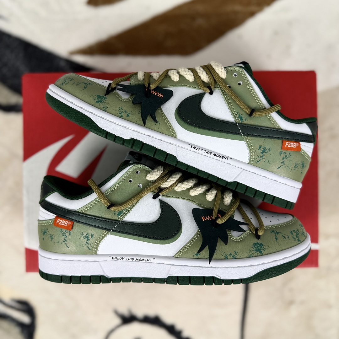 Nike Dunk Low 'Green White' Casual Shoes, Breathable and Durable for Men and Women 9 cmp i1755372406092 9874 0 7