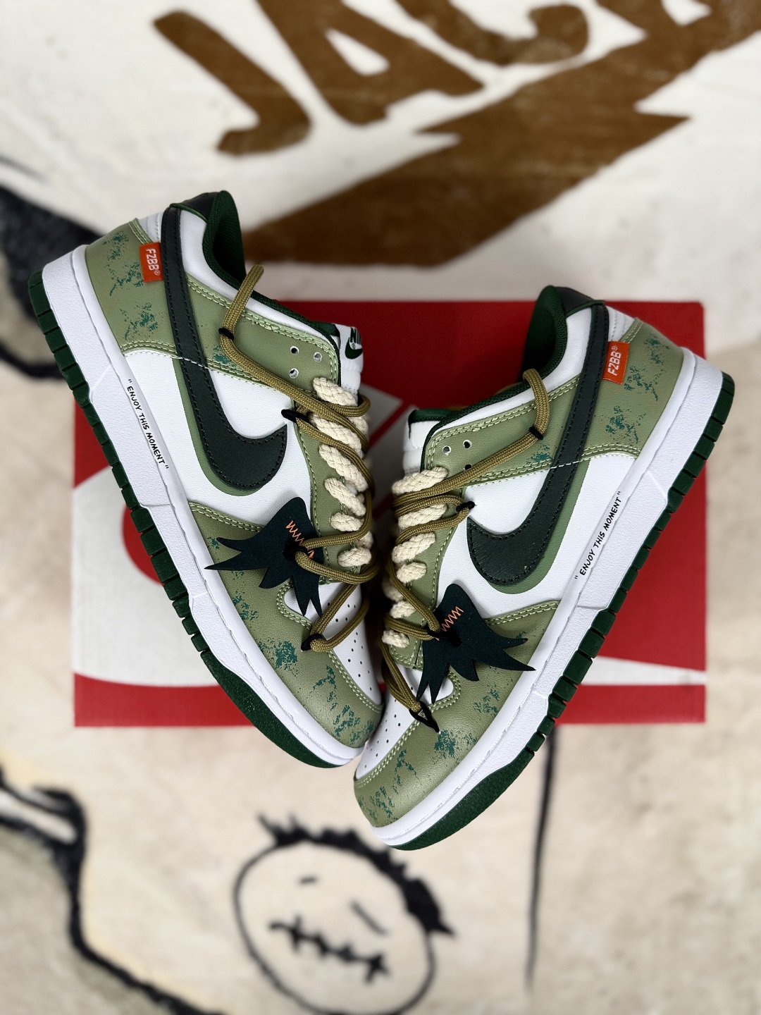 Nike Dunk Low 'Green White' Casual Shoes, Breathable and Durable for Men and Women 6 cmp i1755372410031 6930 0 6
