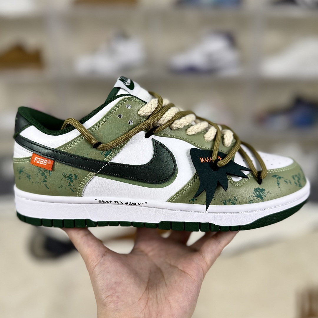 Nike Dunk Low 'Green White' Casual Shoes, Breathable and Durable for Men and Women 8 cmp i1755372413010 7259 0 5