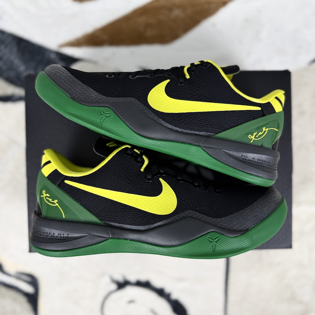 Nike Kobe 8 Oregon Ducks PE Basketball Shoes - Black/Green - Size 40-48.5 9 cmp i1755372525054 6290 0 7