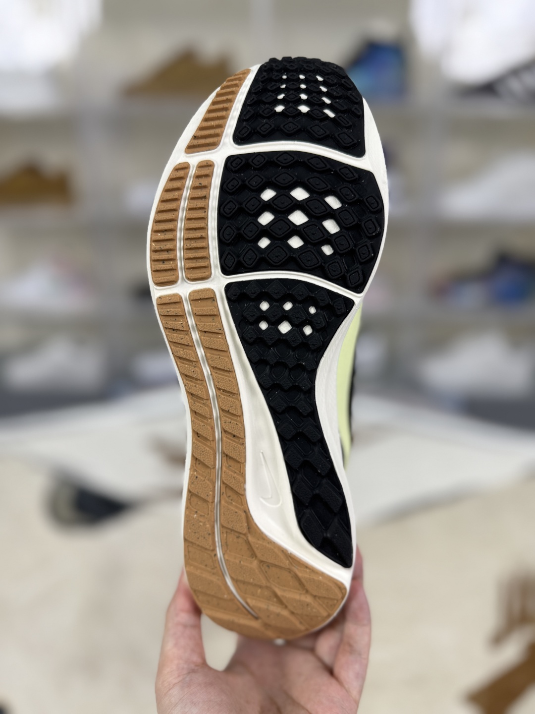 Nike Air Zoom Pegasus 40 Citron Tint Running Shoes - Black/Brown, Men's 6 cmp i1755372561192 5898 0 4