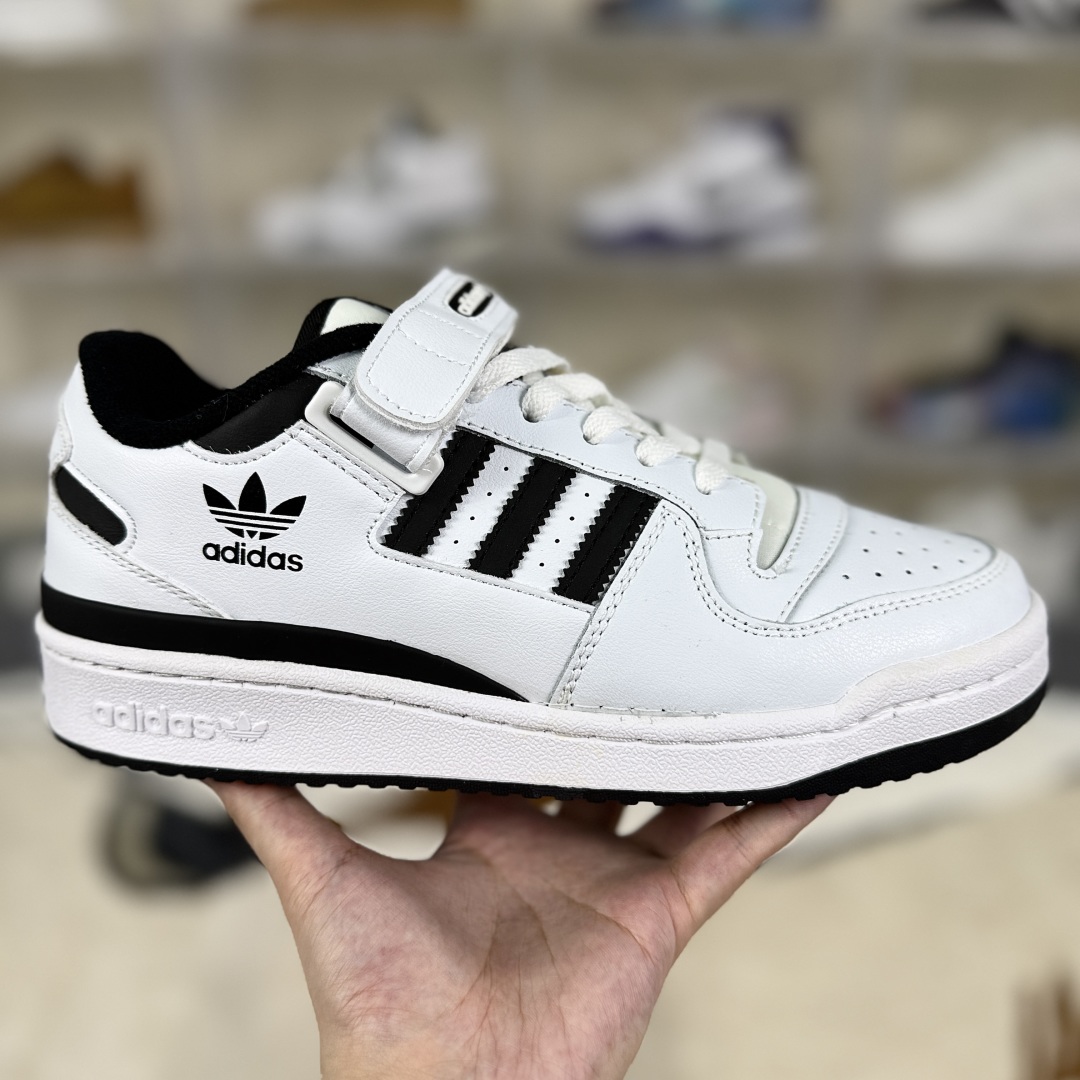 Adidas Originals Forum 84 Low White Black Leather Suede Sneakers FY7757 7 cmp i1755627870958 5386 0 5