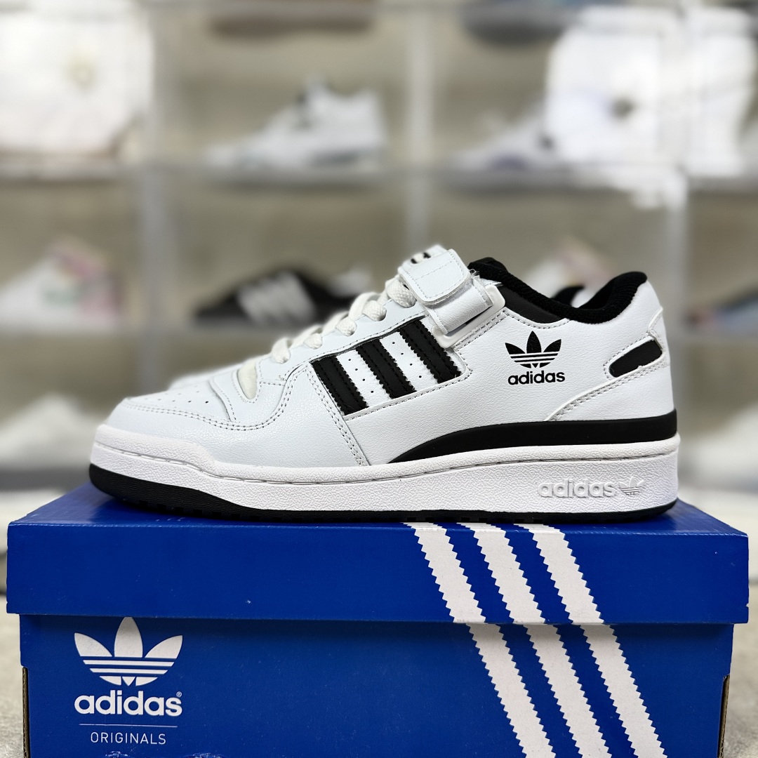 Adidas Originals Forum 84 Low White Black Leather Suede Sneakers FY7757 9 cmp i1755628179811 8586 0 8