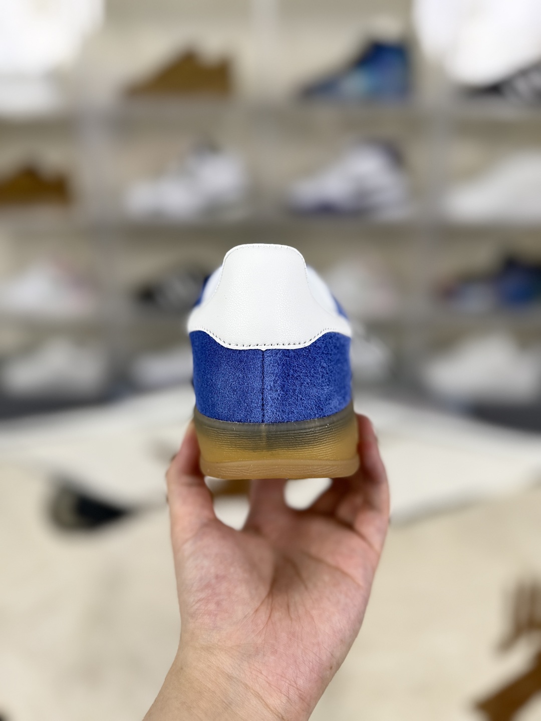 Adidas Originals Gazelle Indoor Suede Blue White Brown Low-Top Sneakers 3 cmp i1755629368605 5158 0 2