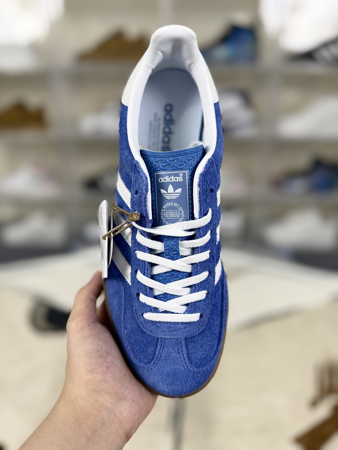 Adidas Originals Gazelle Indoor Suede Blue White Brown Low-Top Sneakers 4 cmp i1755629368621 1644 0 3