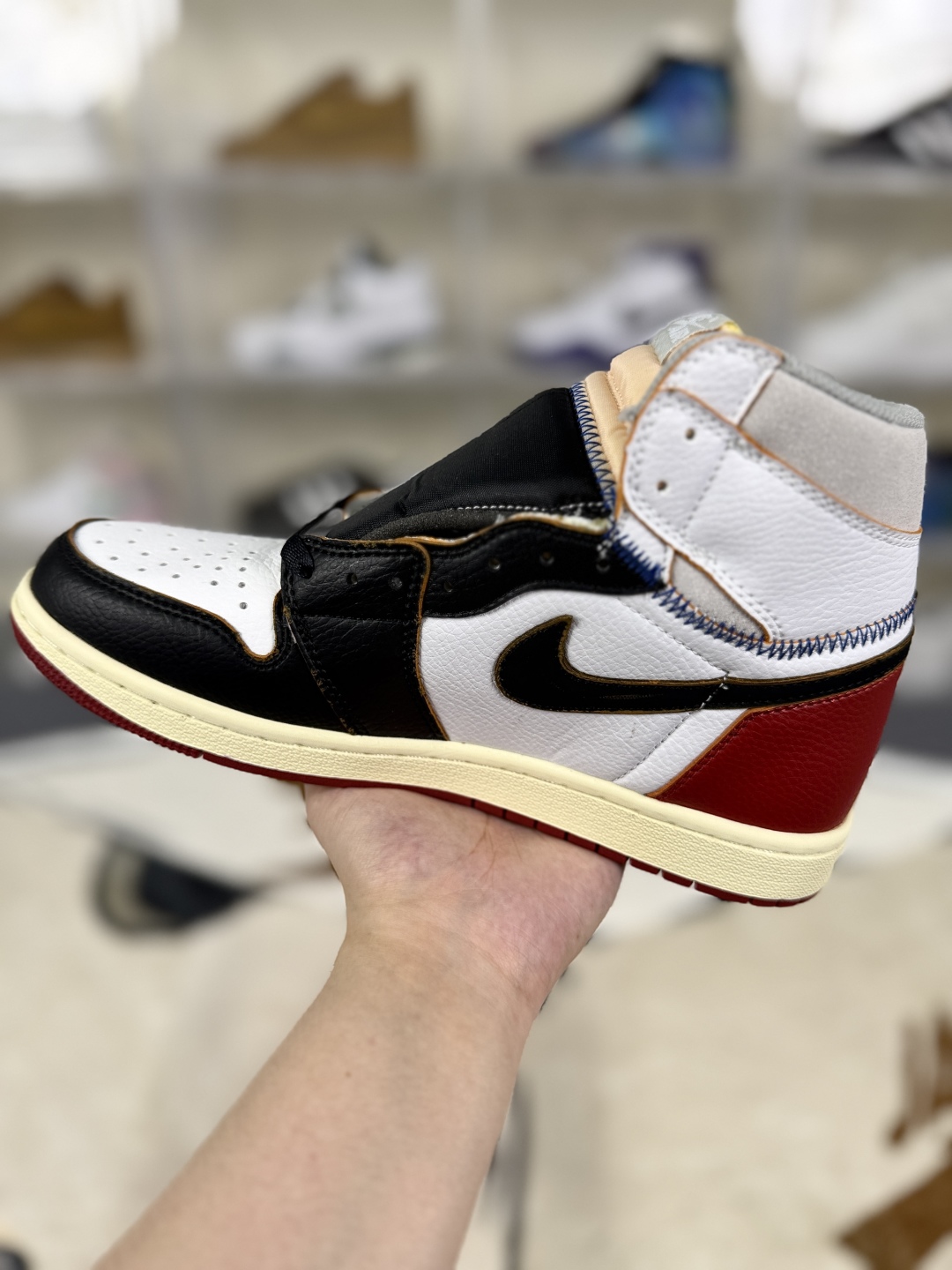 Union x Air Jordan 1 Retro High NRG Black White Red Leather Sneakers 2 cmp i1755712586000 3933 0 1