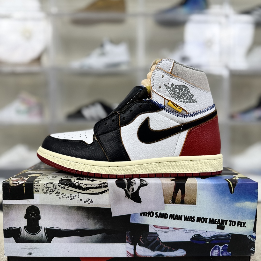 Union x Air Jordan 1 Retro High NRG Black White Red Leather Sneakers 9 cmp i1755712590697 9136 0 8