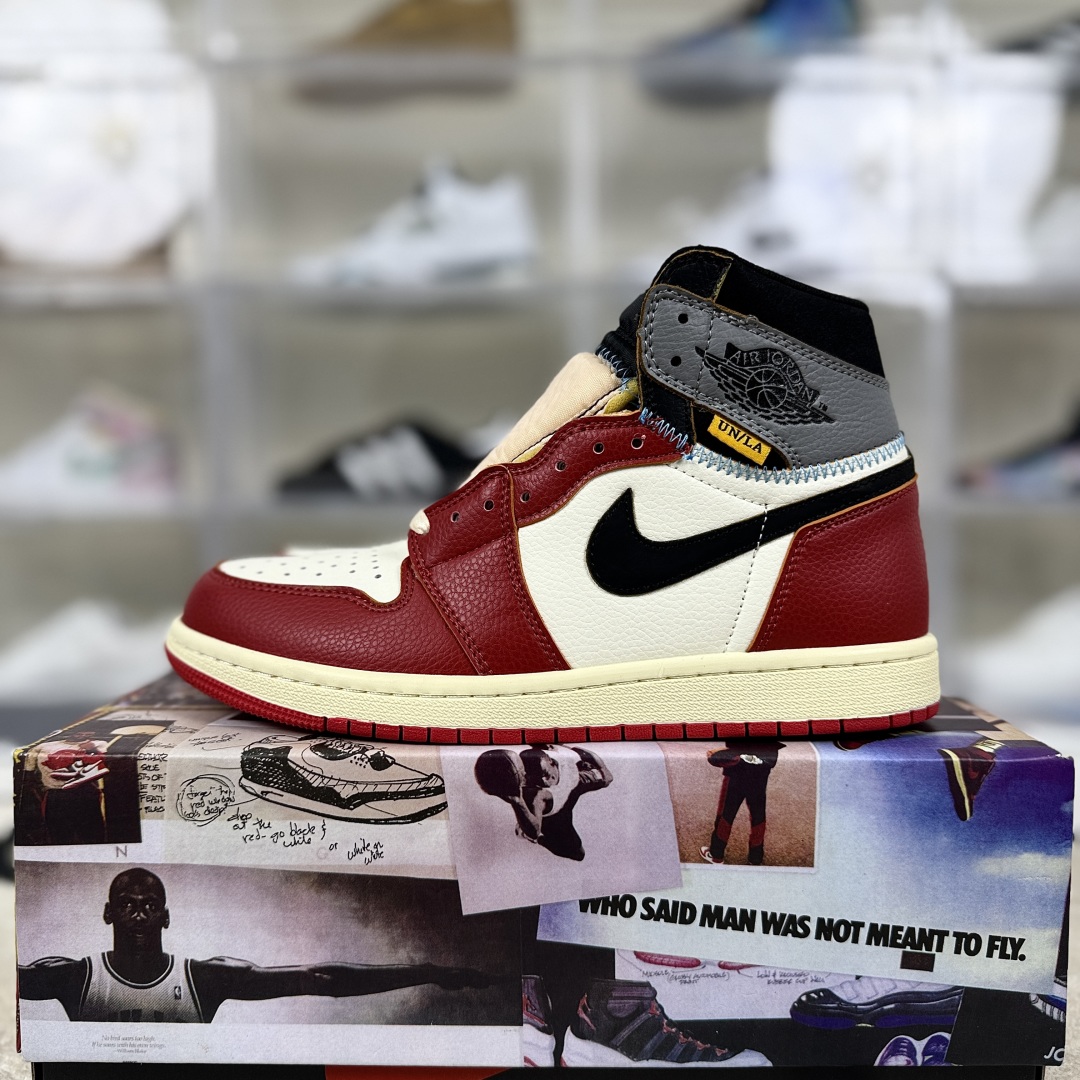 Union LA x Air Jordan 1 Retro High White Red Grey Sneakers 10 cmp i1755712780976 2218 0 8