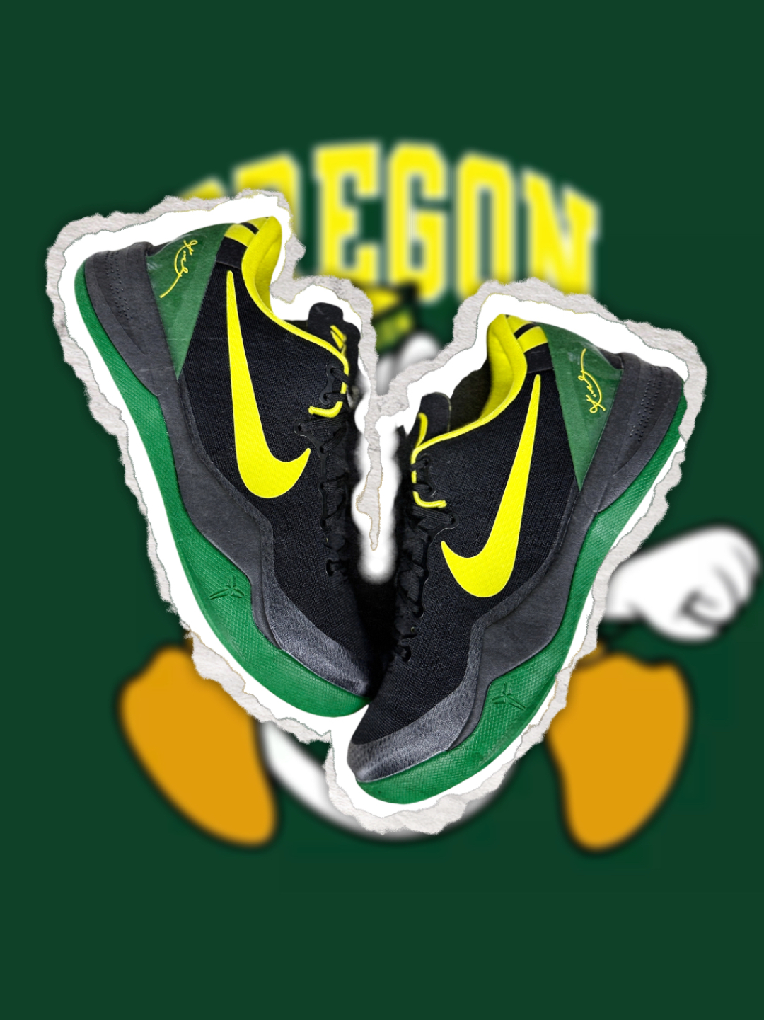 Nike Kobe 8 Oregon Ducks PE Basketball Shoes - Black, Green, and Yellow 2 cmp i1756494020709 4377 0 1