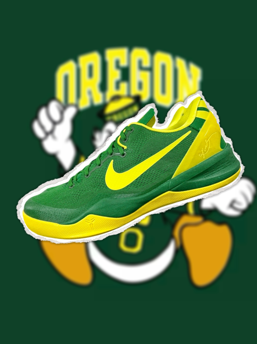 Nike Kobe 8 Oregon Ducks PE Basketball Shoes - Green/Yellow, Athletic Sneakers 2 cmp i1756494032716 1714 0 0
