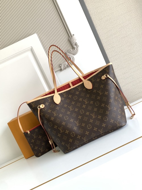 Louis Vuitton Neverfull MM Tote Bag Monogram Canvas with Pouch 1 Louis Vuitton Neverfull MM Tote Bag Monogram Canvas with Pouch