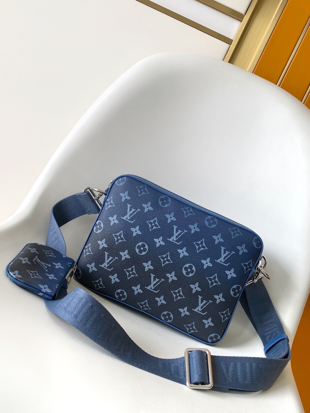 Louis Vuitton Trio Messenger Bag Monogram Eclipse Blue Canvas with Coin Purse 4 cmp i1745951772673 2217 0 2