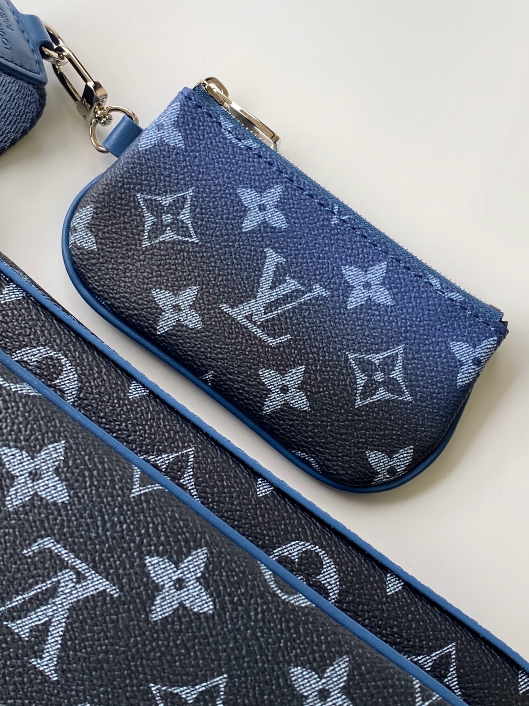Louis Vuitton Trio Messenger Bag Monogram Eclipse Blue Canvas with Coin Purse 8 cmp i1745951772675 7232 0 5