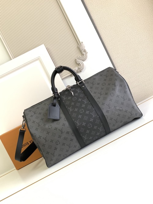 Louis Vuitton Keepall Bandouliere 50 Monogram Eclipse Reverse Canvas Bag 1 Louis Vuitton Keepall Bandouliere 50 Monogram Eclipse Reverse Canvas Bag