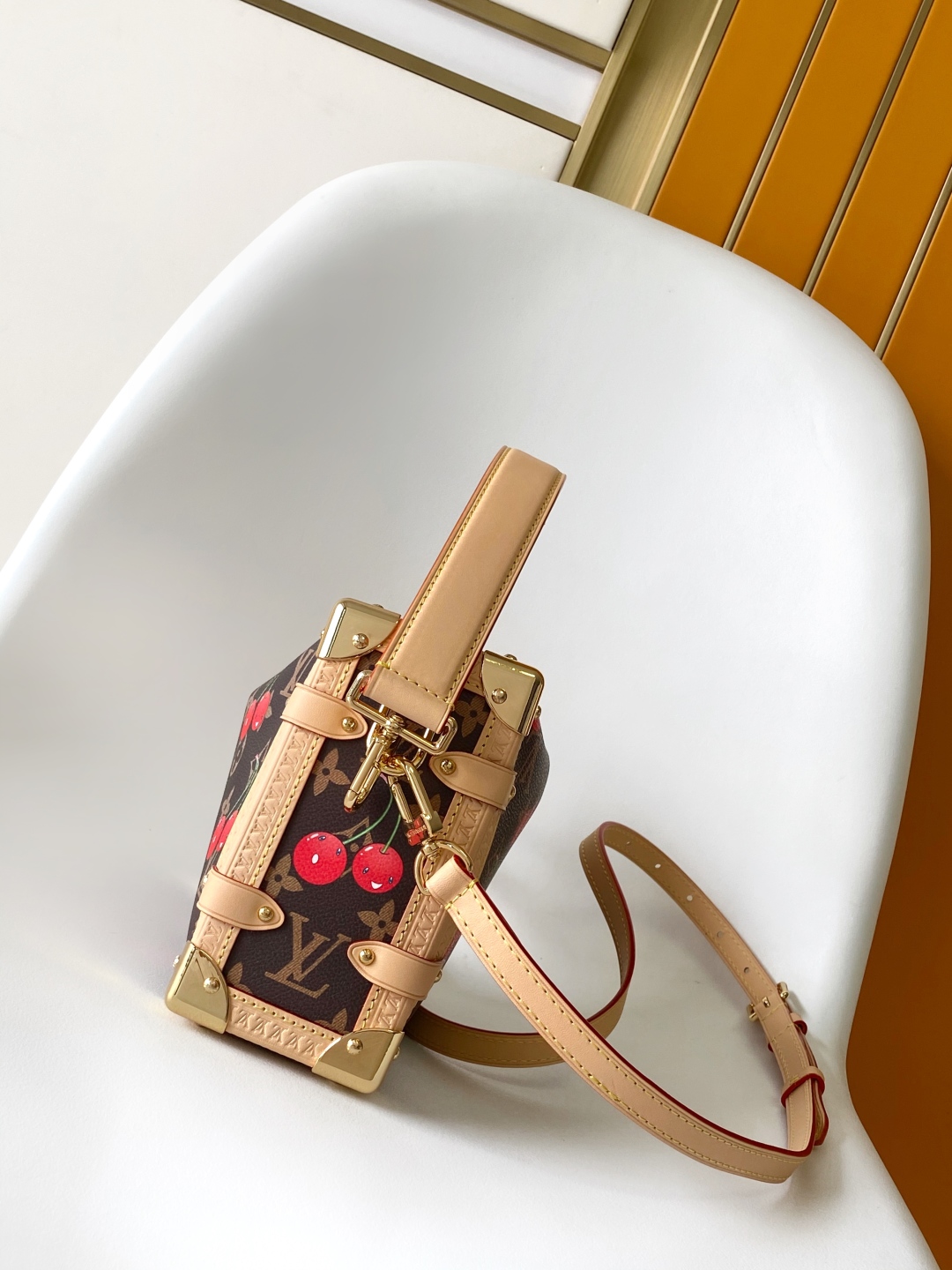 Louis Vuitton Side Trunk Murakami Cherry Monogram Leather Medium Bag 3 cmp i1746722591862 2159 0 1