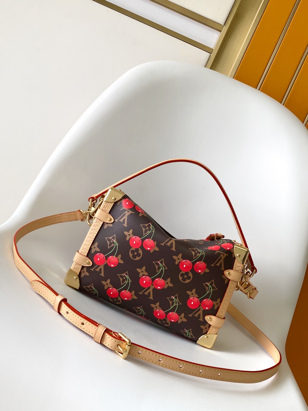 Louis Vuitton Side Trunk Murakami Cherry Monogram Leather Medium Bag 4 cmp i1746722591862 8669 0 2
