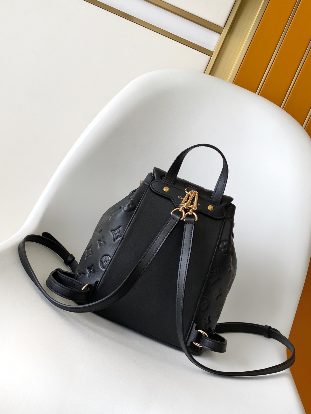 Louis Vuitton Coussin Backpack, Monogram Embossed Leather, Black, Small 4 cmp i1747081424726 6802 0 2