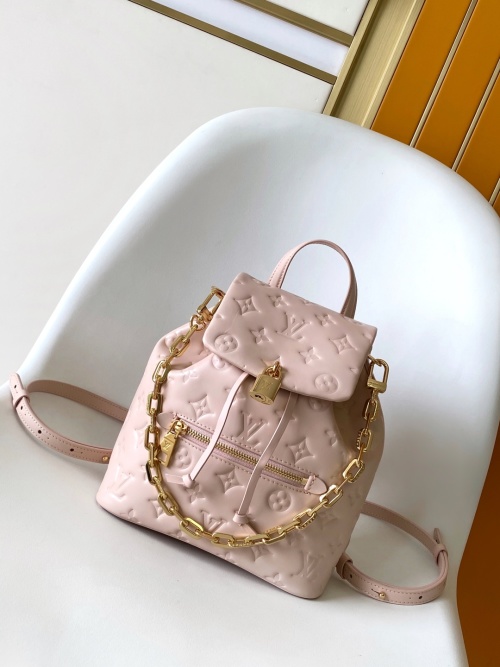Louis Vuitton Coussin Backpack Monogram Leather Pink,Small Size 1 Louis Vuitton Coussin Backpack Monogram Leather Pink,Small Size