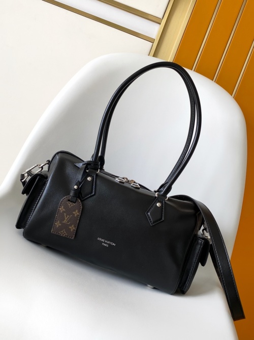 Louis Vuitton Vibe Speedy Cargo Bag - Black Leather, Iconic Design, Versatile 1 Louis Vuitton Vibe Speedy Cargo Bag - Black Leather, Iconic Design, Versatile