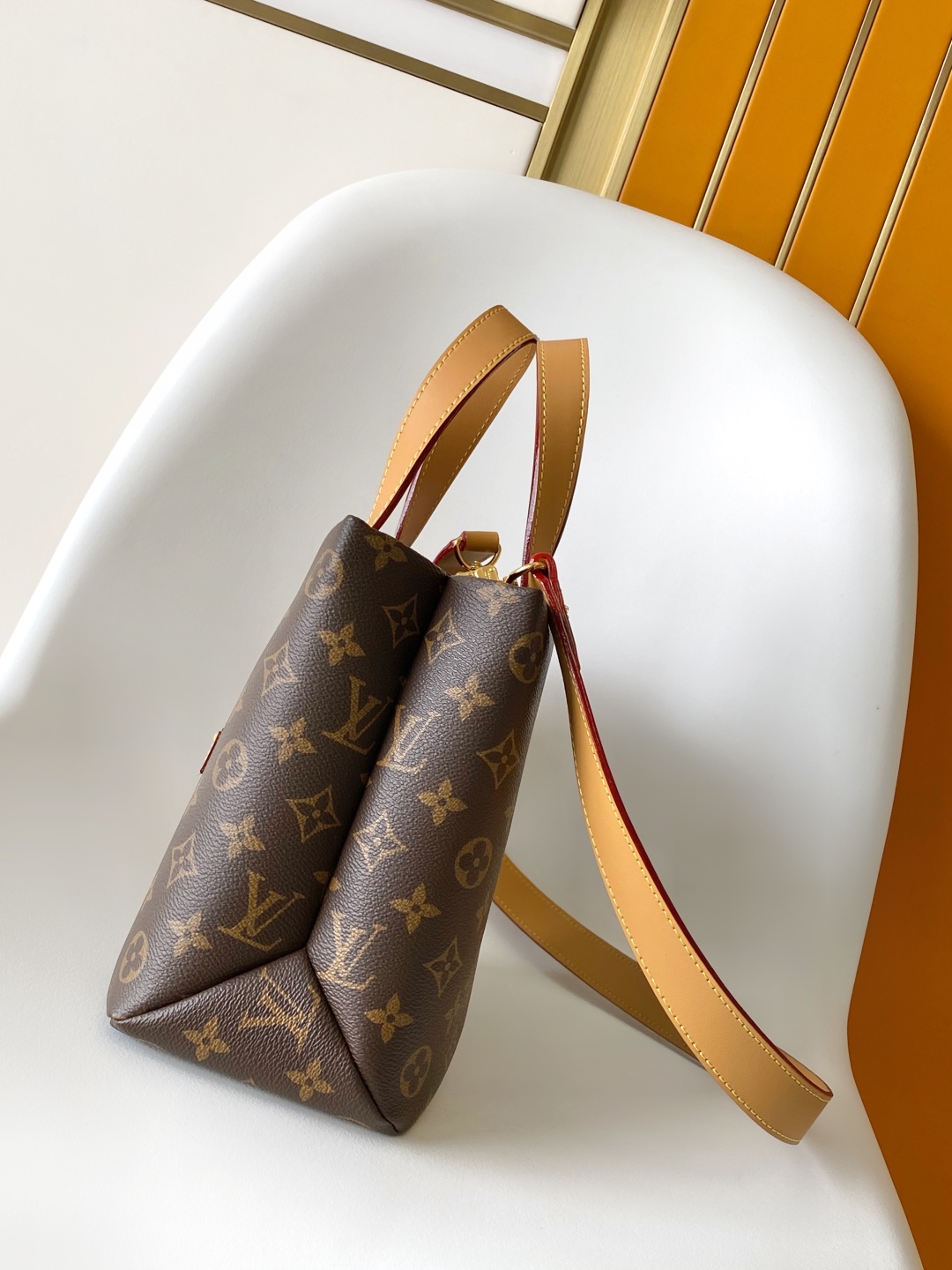 Louis Vuitton Shopper Medium Bag Monogram Brown Leather, 25x19x11 cm 3 cmp i1751540529449 5910 0 1