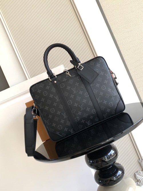 Louis Vuitton Voyage Small Briefcase Monogram Eclipse Canvas, 36.5 x 27.5 x 6 cm 1 Louis Vuitton Voyage Small Briefcase Monogram Eclipse Canvas, 36.5 x 27.5 x 6 cm