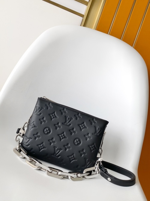Louis Vuitton Coussin BB Bag Black Monogram Embossed Leather Crossbody Handbag 1 Louis Vuitton Coussin BB Bag Black Monogram Embossed Leather Crossbody Handbag