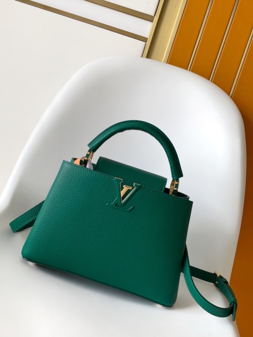 Louis Vuitton Capucines BB Emerald Green Taurillon Leather Handbag 1 Louis Vuitton Capucines BB Emerald Green Taurillon Leather Handbag