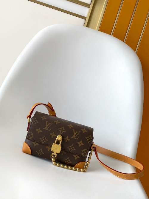 Louis Vuitton Steamer Mini Bag Monogram Coated Canvas with Golden Hardware 1 Louis Vuitton Steamer Mini Bag Monogram Coated Canvas with Golden Hardware