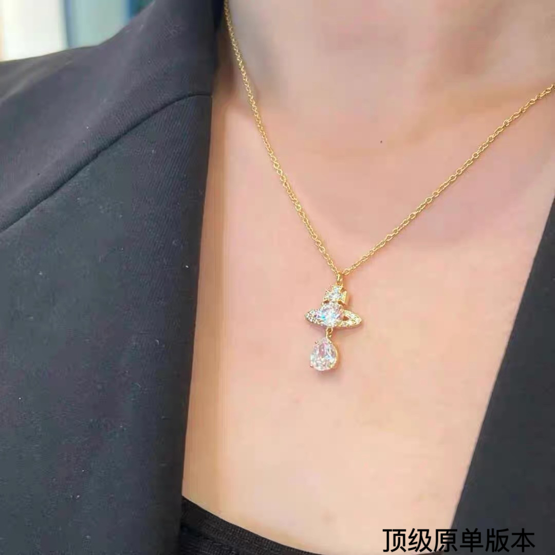  西太后 vivienne 满钻项链
闭眼‮准入‬没错！白钻镶嵌、纯‮王粹‬冠球‮经是‬典的象征，闪‮土