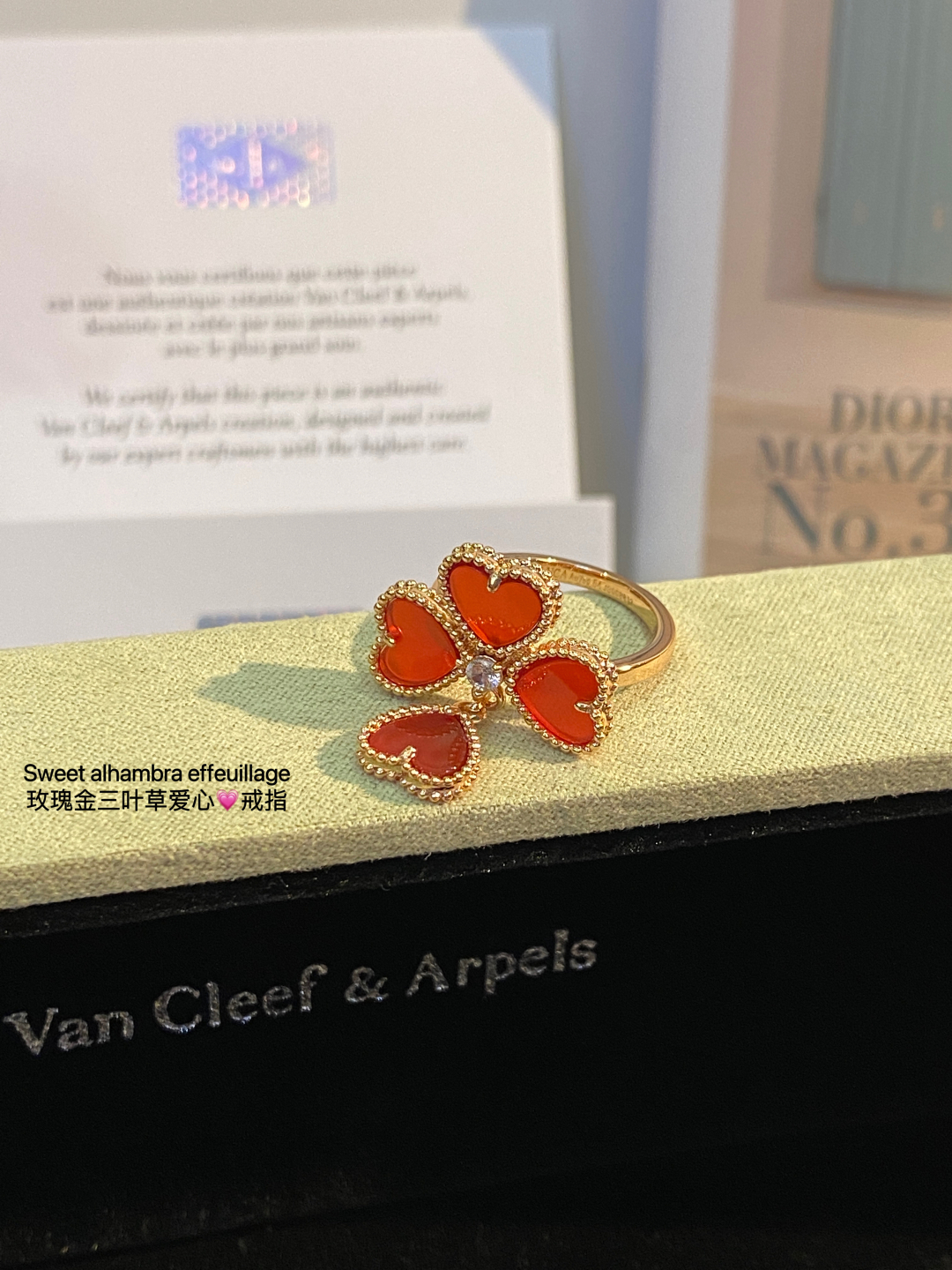 “Alhambra Lucky Series Earrings: Red Jade & Heart Four Leaf Design Process” - 图片 7
