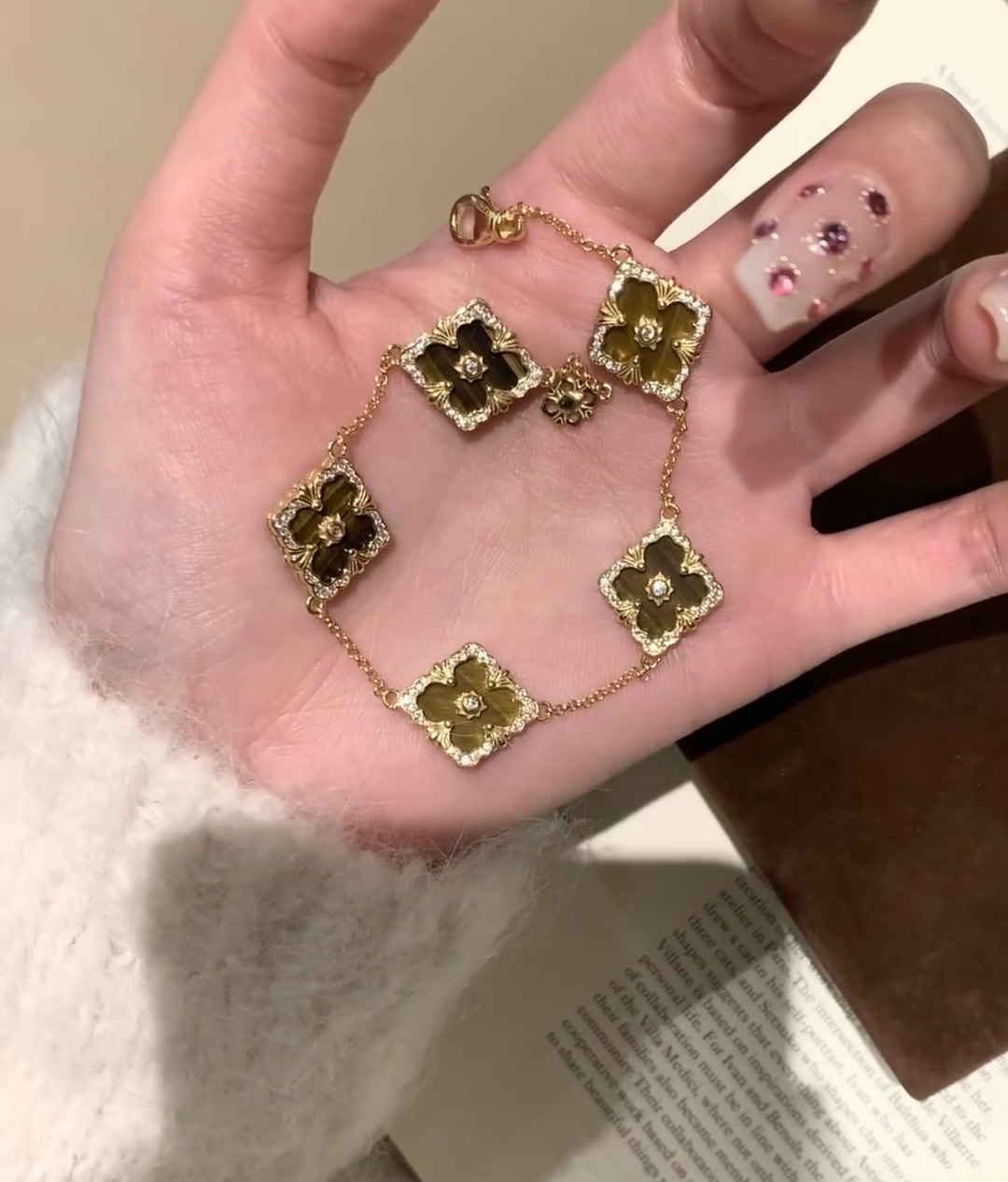 P775 V GOLD-TO-MIXER BUCHILATI EYE-BRUSHED BRACELETS - 图片 5