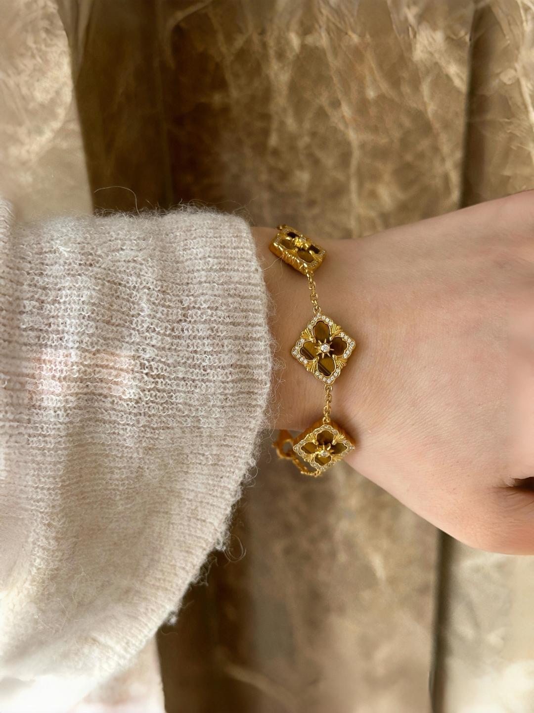 P775 V GOLD-TO-SPEECH BUCHILATI TIGER EYEBALLS - 图片 3