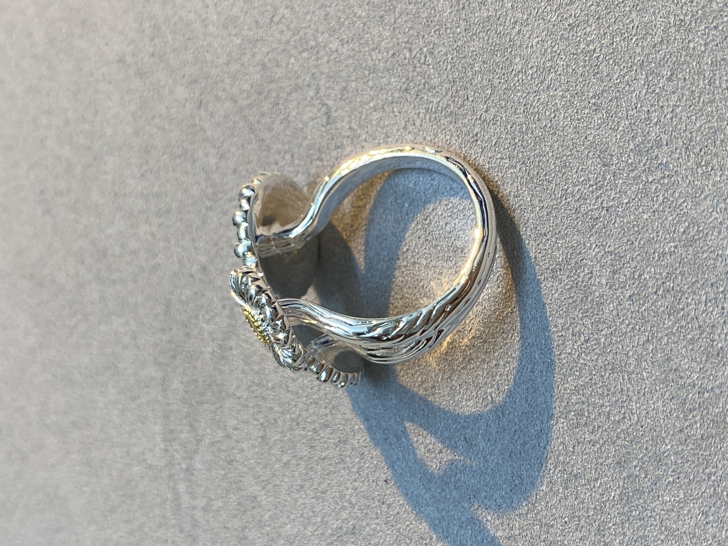 # 400 V GOLD-TO-PENETRATED BUCHILATE DIAMOND DAISIES RING OPEN - 图片 2