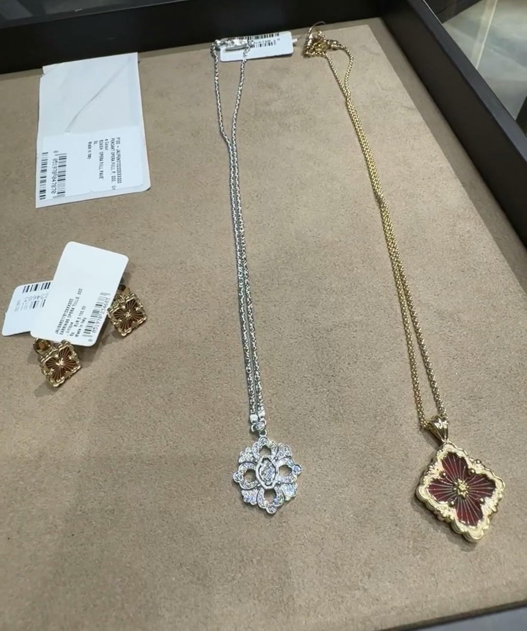 Buccellati V金材质 精工布契拉提满钻项链