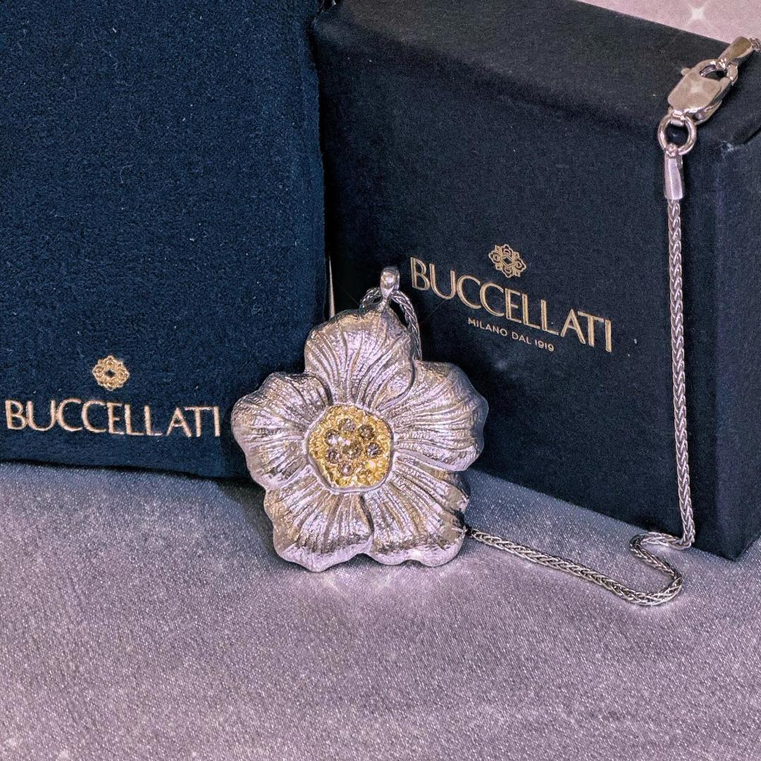 Buccellati V金材质布契拉提栀子花项链