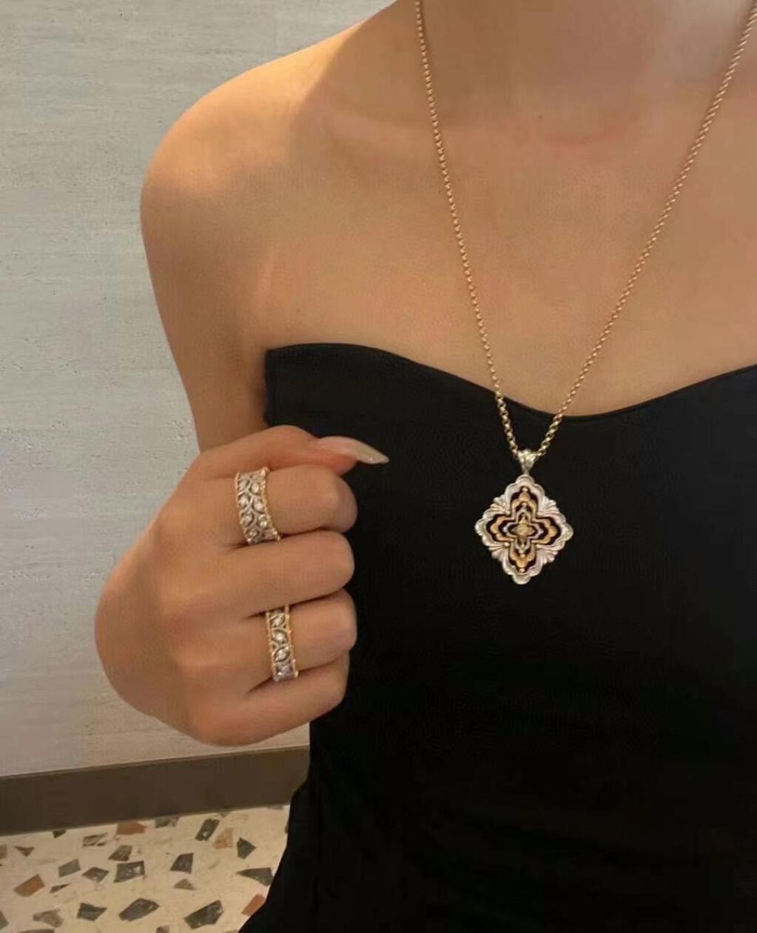 Buccellati V金材质布契拉提大号时来运转项链