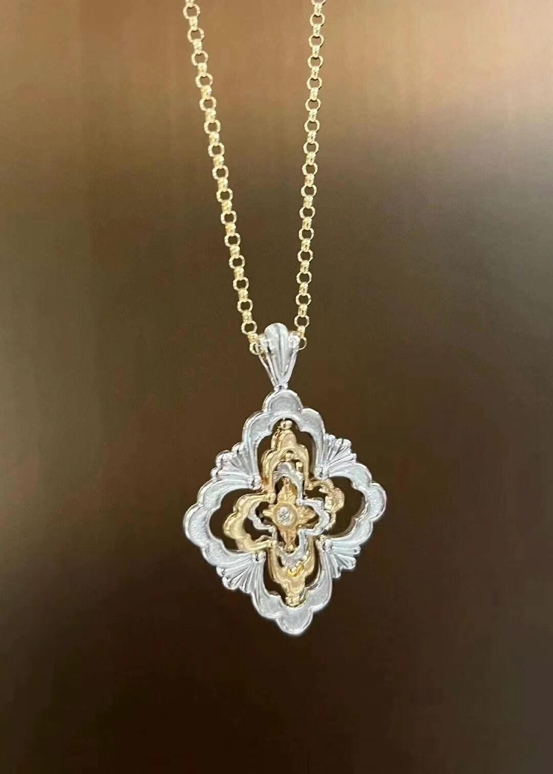 Buccellati V金材质布契拉提大号时来运转项链