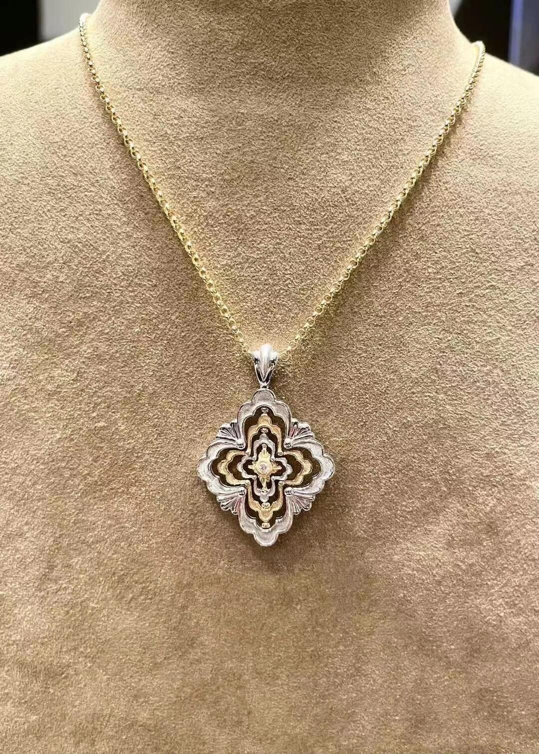 Buccellati V金材质布契拉提大号时来运转项链