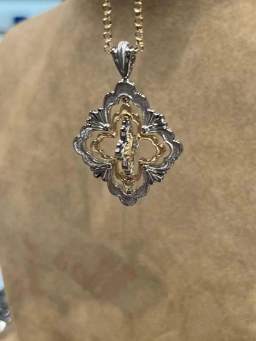 Buccellati V金材质布契拉提大号时来运转项链