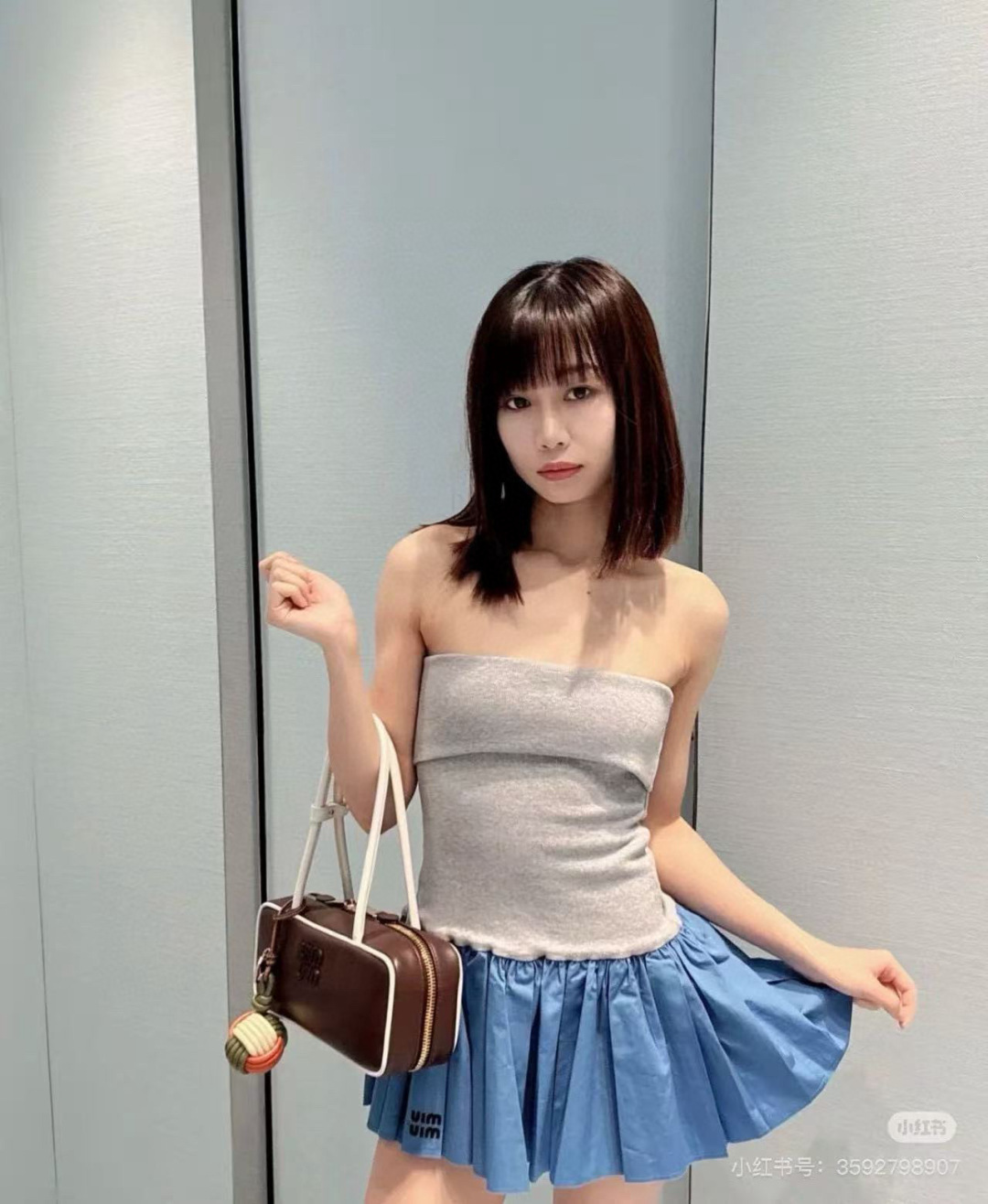 Miu Miu Inspired Knit Bustier Pleated Mini Dress - Sweet & Flirty 8 cmp i1744952995763 8468 0 6