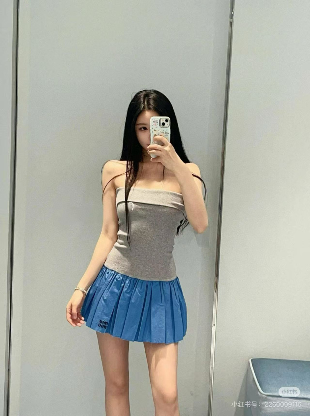 Miu Miu Inspired Knit Bustier Pleated Mini Dress - Sweet & Flirty 6 cmp i1744952997141 1165 0 4