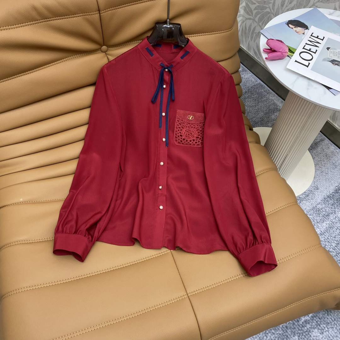 “New Va FW Gas Tie Design Silk Shirt for Single-Size Female Suit in Picture 2 Colour” - 图片 5