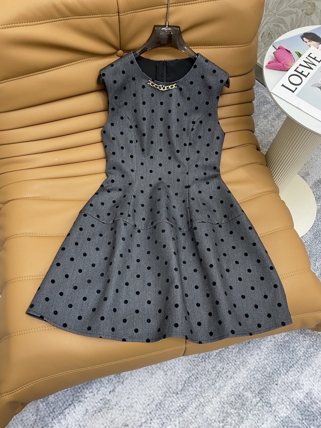 P732 Original Scrap Women’s Dress with Metal Chain Tweeded Coats Packaging - 图片 4