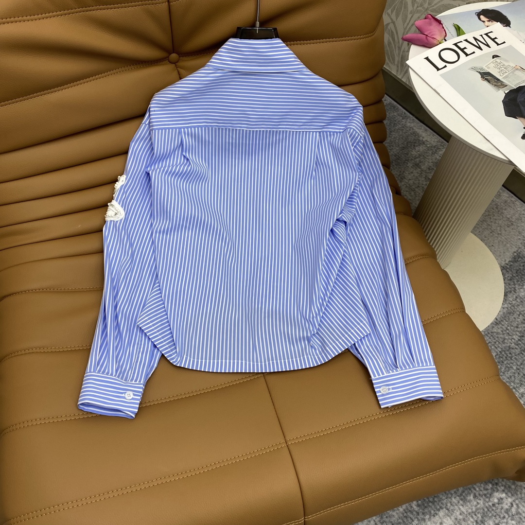 “New Women’s Dress with Air-Rolled Heavy Collapse Design in Fashion Striped Cotton Fabric” - 图片 5
